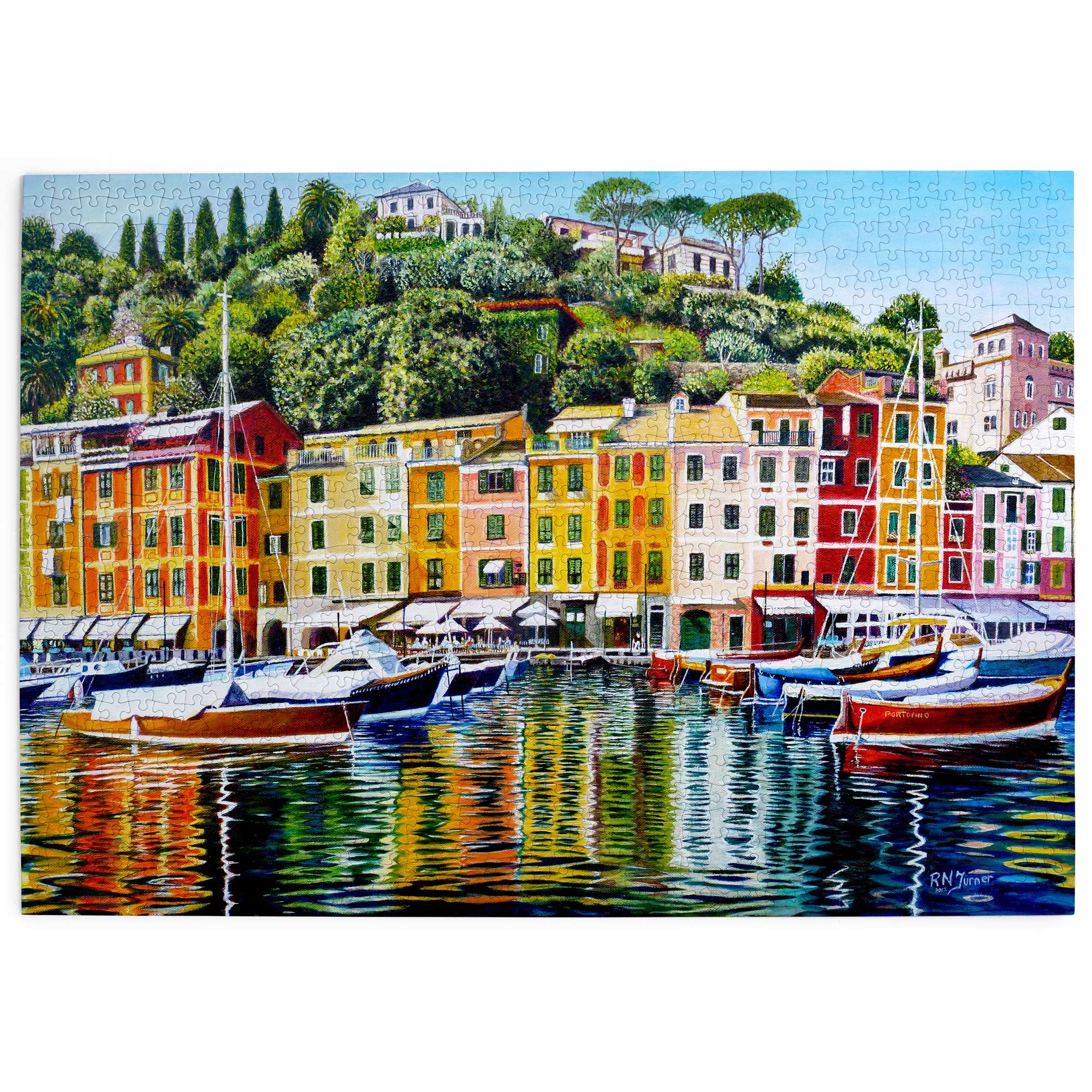 house-of-puzzles-portofino-on-reflection-puzzle-1000-pi-ces-bord-de-mer image 2