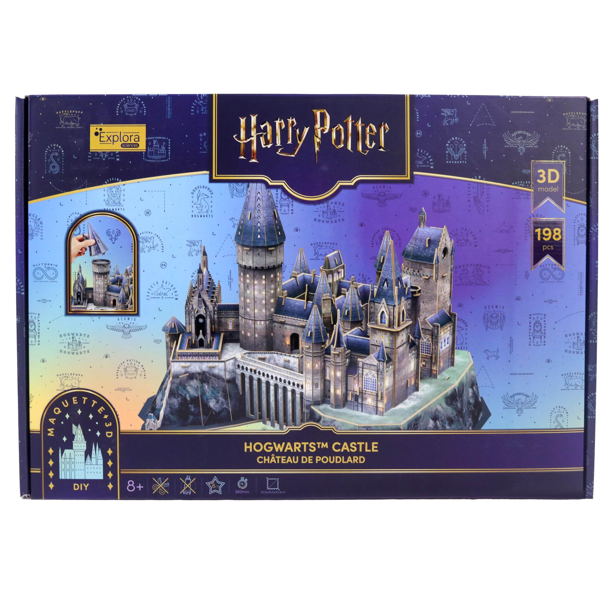 explora-maquettes-3d-540302-puzzle-3d-ch-teau-poudlard-197-pcs image 6
