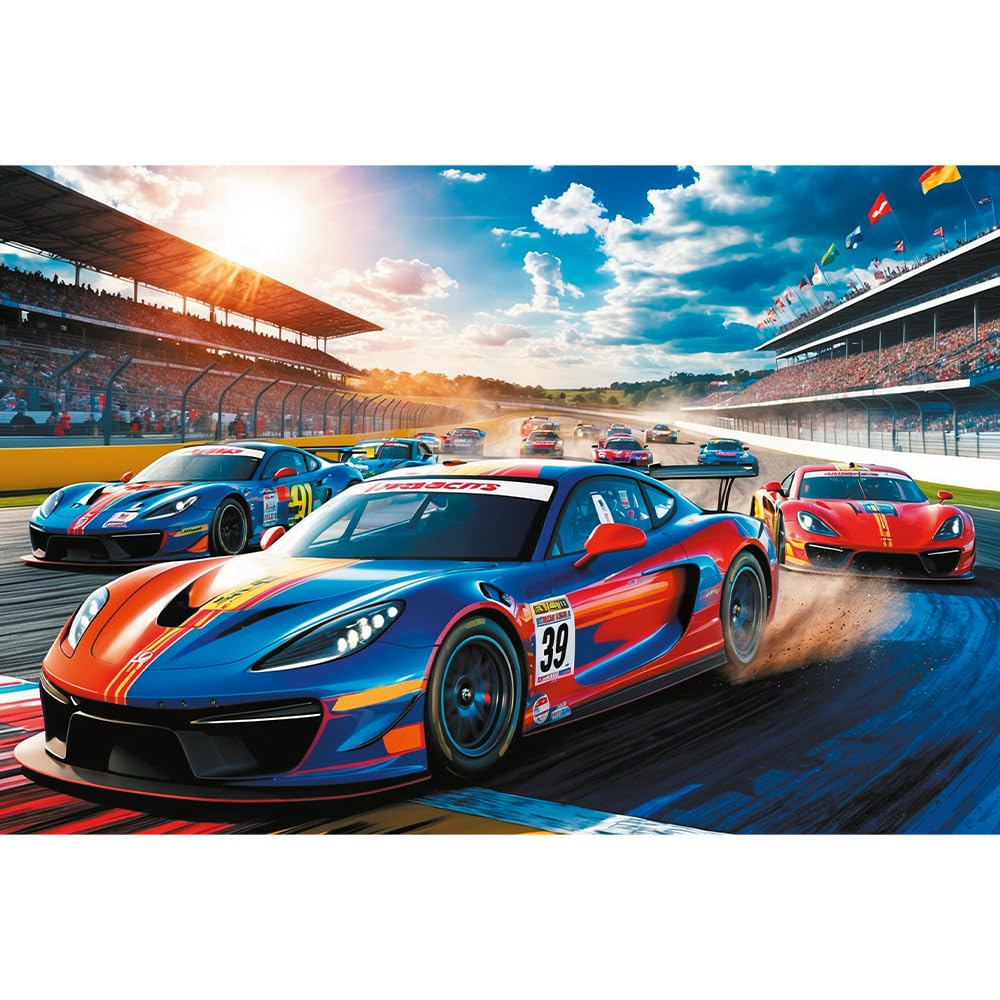 trefl-red-voiture-de-course-rapide-puzzle-100-pi-ces-5-ans image 2