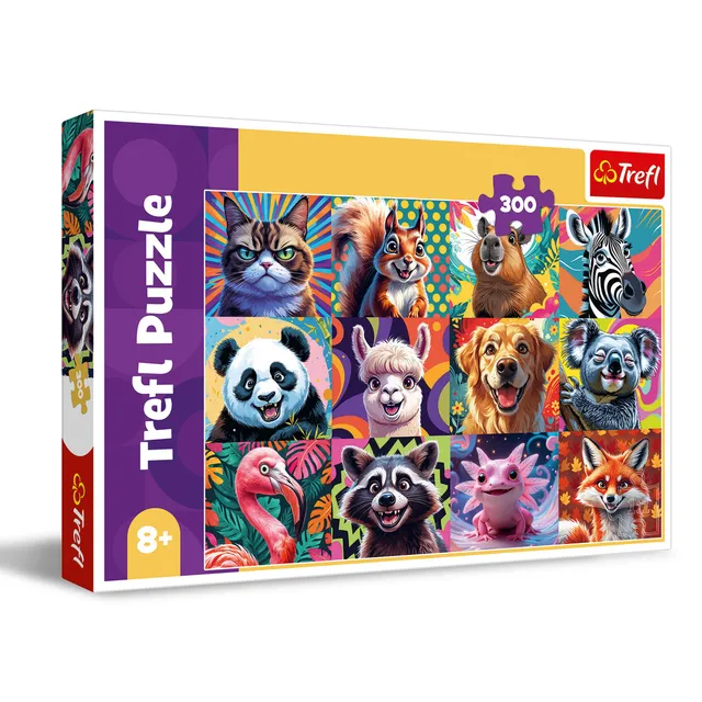 trefl-red-portraits-d-animaux-amusants-puzzle-300-pi-ces-8-ans image 1