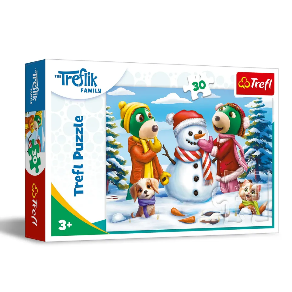 trefl-the-treflik-family-jeux-d-hiver-puzzle-30-pi-ces image 1