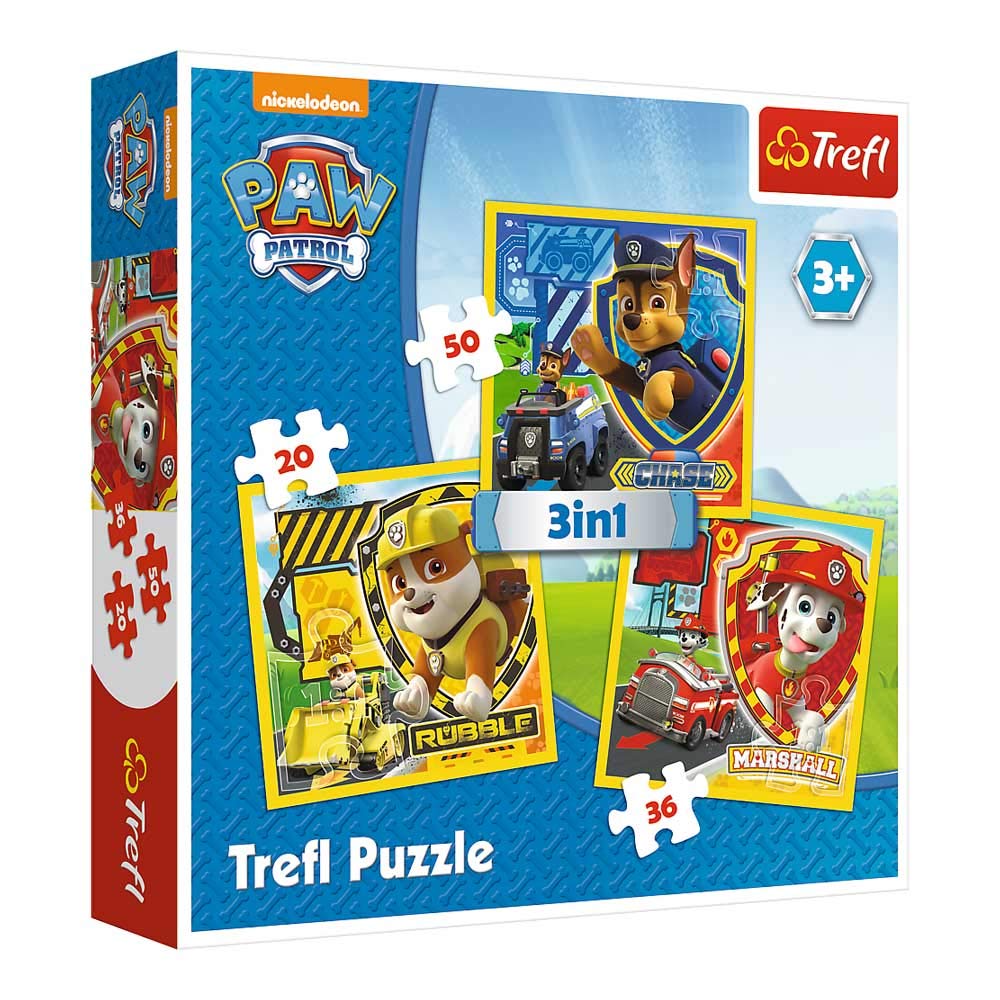 trefl-red-pat-patrouille-puzzle-enfant-3-en-1-lot image 1