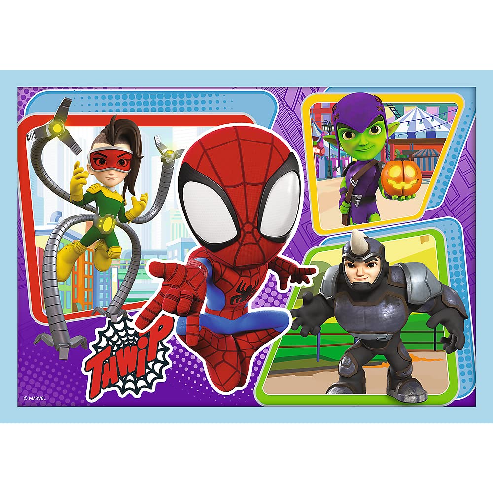 trefl-red-spidey-puzzle-4en1-12-24-pi-ces-marvel image 6