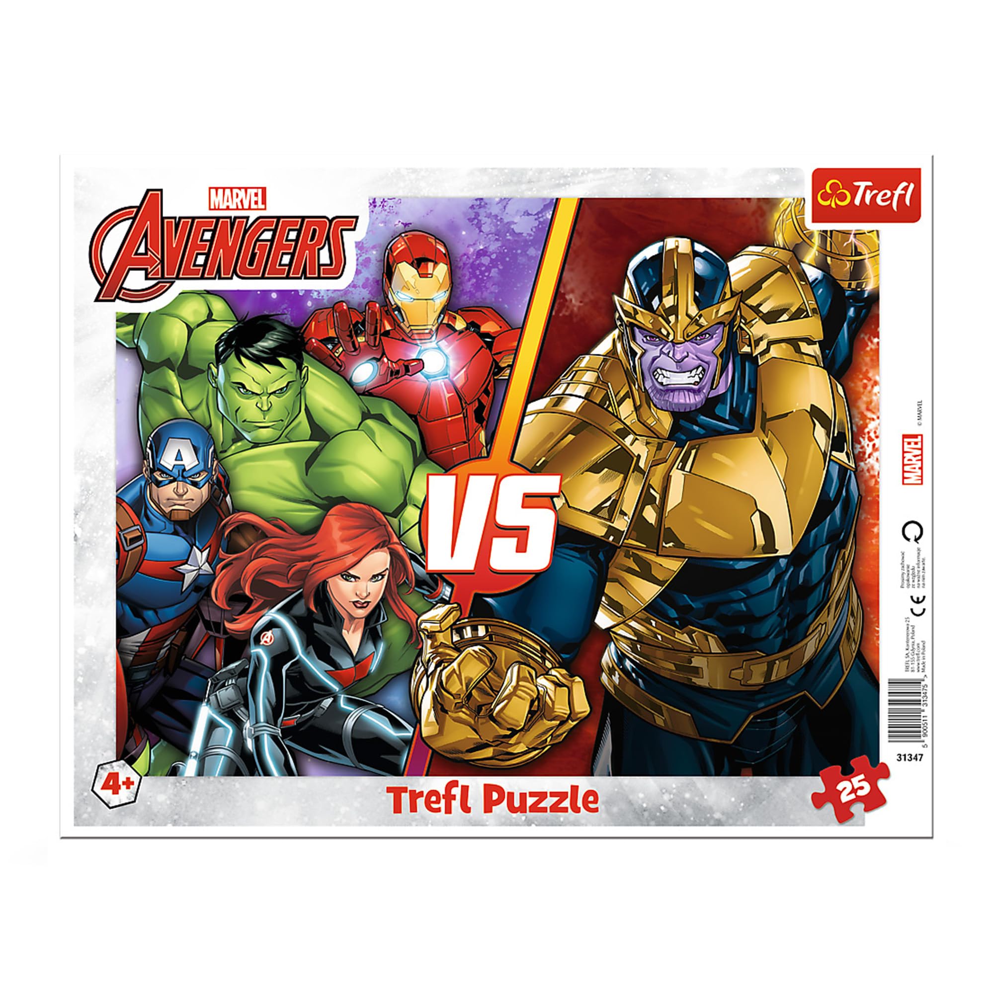 trefl-red-marvel-avengers-puzzle-cadre-25-pi-ces image 1