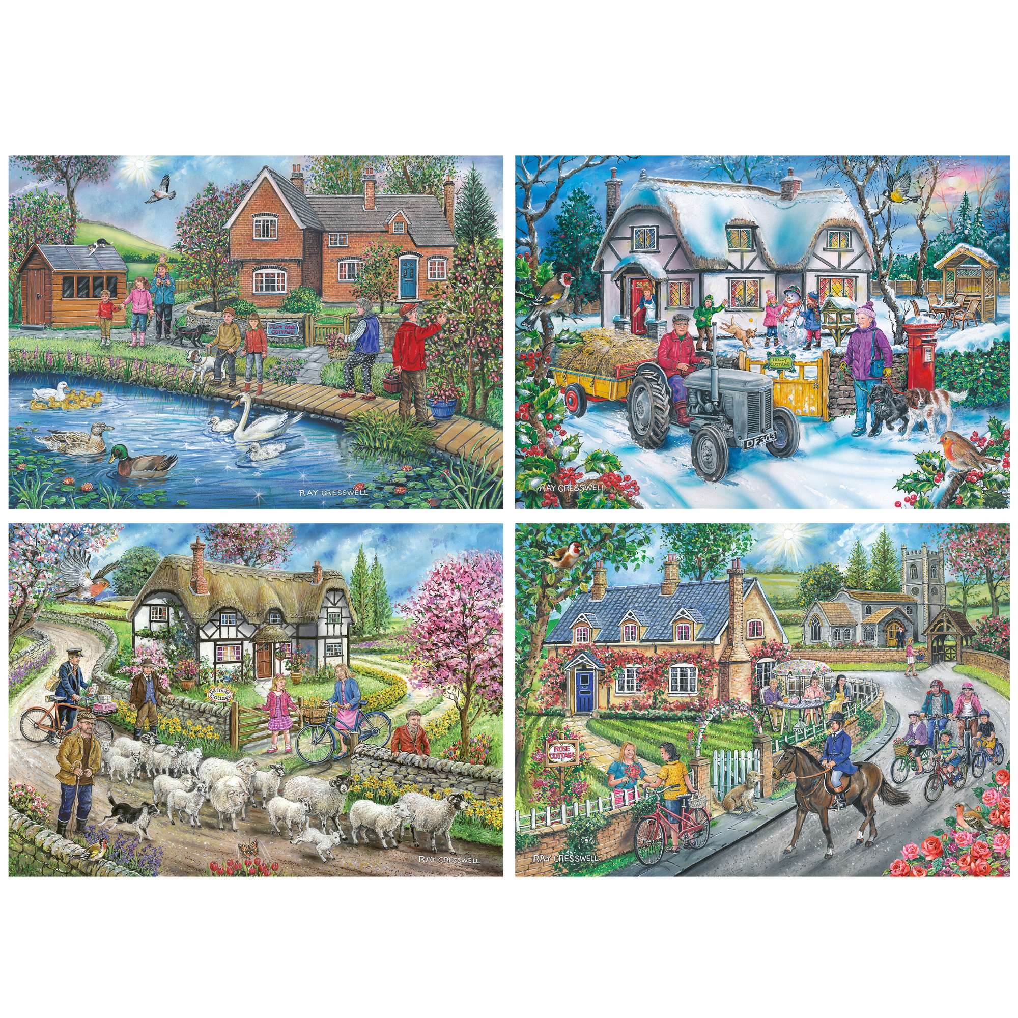 house-of-puzzles-life-in-the-country-puzzle-4x500-campagne image 2