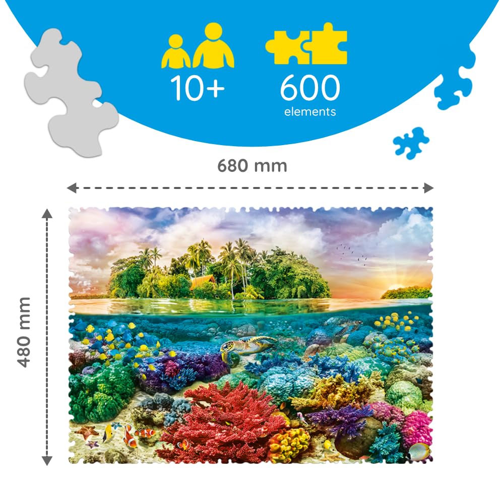 trefl-crazy-shapes-tr11113-le-tropicale-puzzle-600-pi-ces image 5