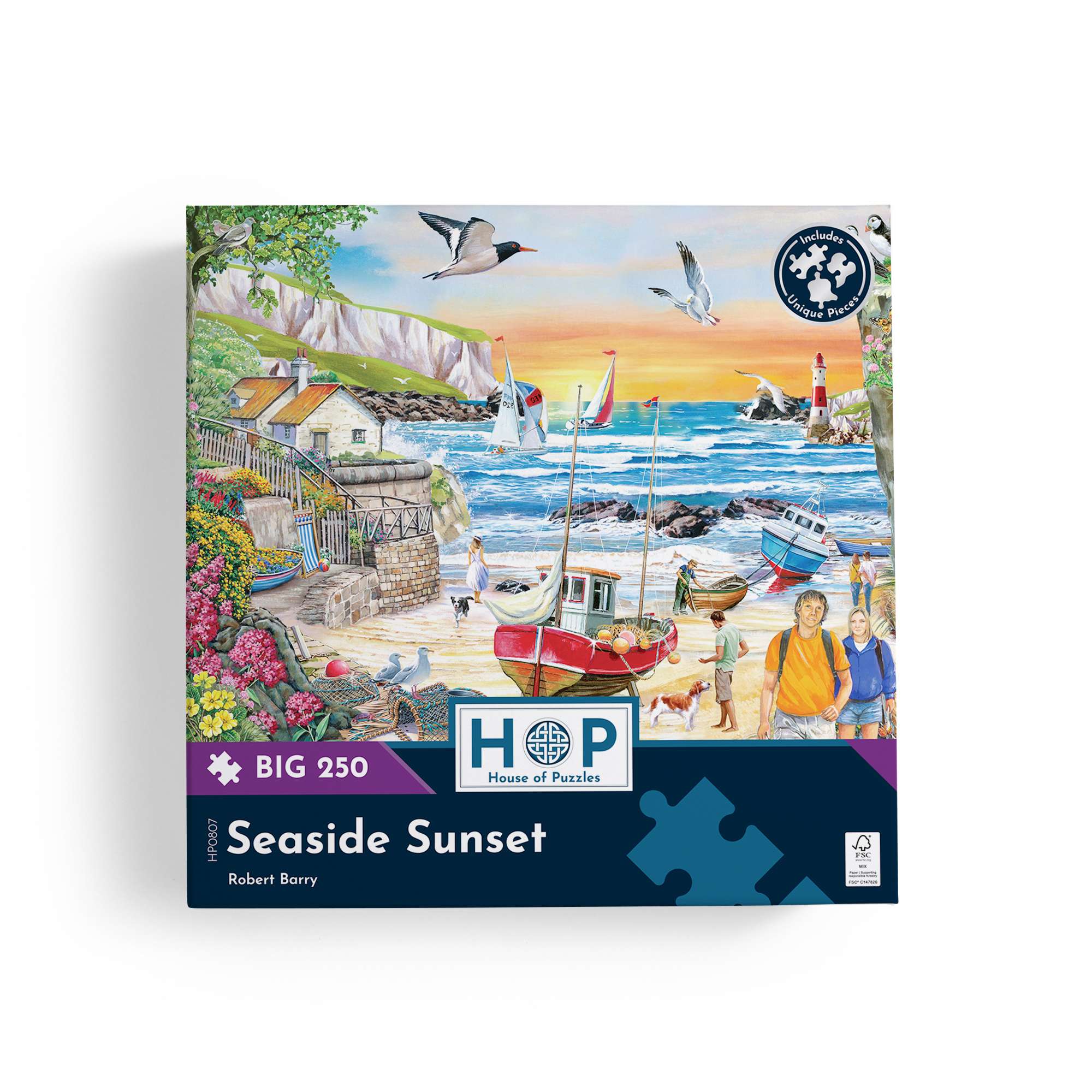 house-of-puzzles-seaside-sunset-puzzle-250-pi-ces-bord-de-mer image 3
