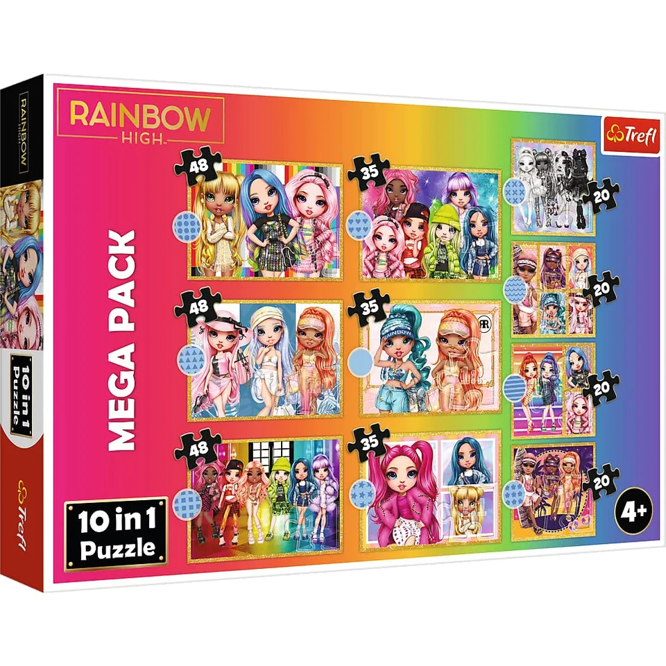 trefl-red-rainbow-high-10-en-1-puzzle-enfant-poup-es image 1