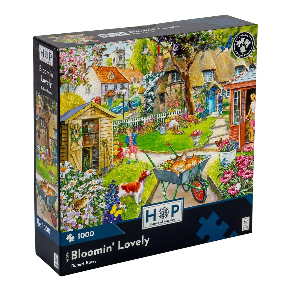 house-of-puzzles-bloomin-lovely-puzzle-1000-pi-ces-fleurs image 1