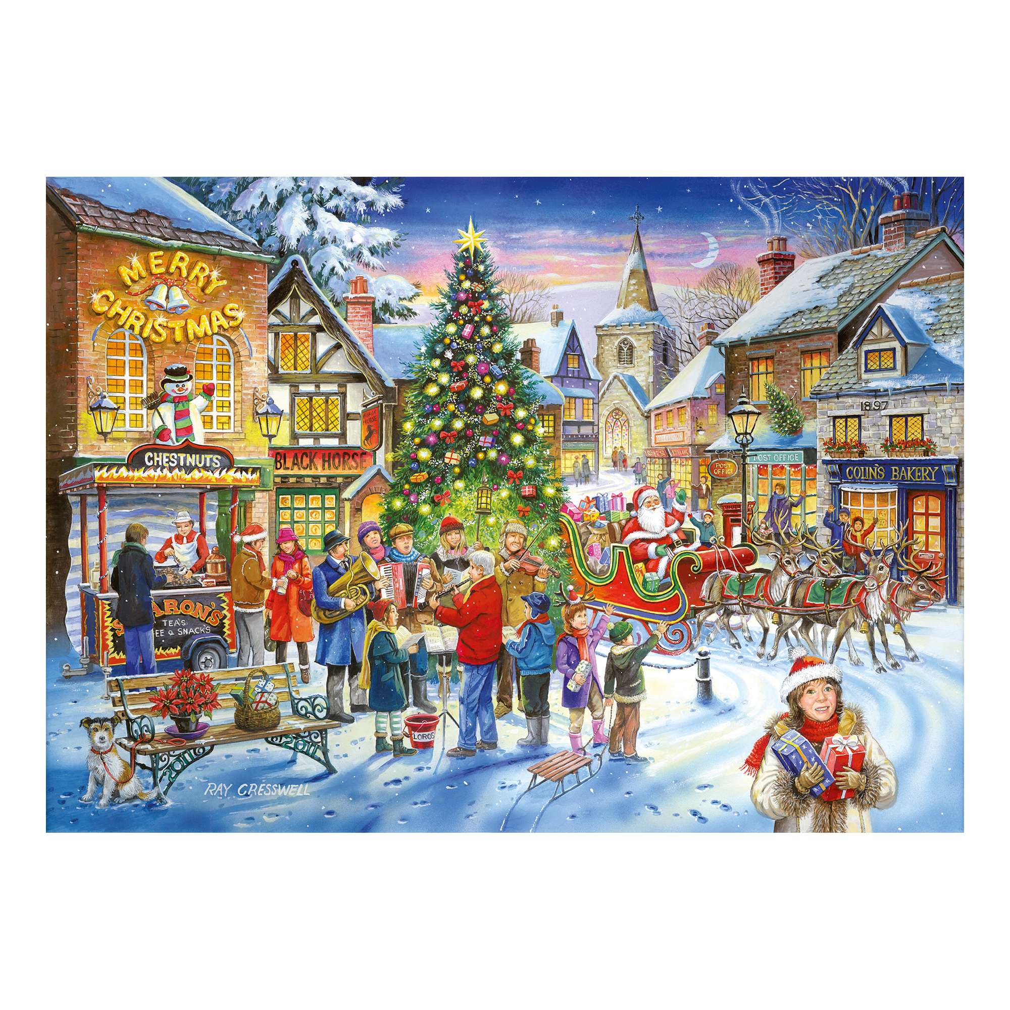house-of-puzzles-christmas-shopping-puzzle-500-pi-ces-coffret-4x500-no-l image 3