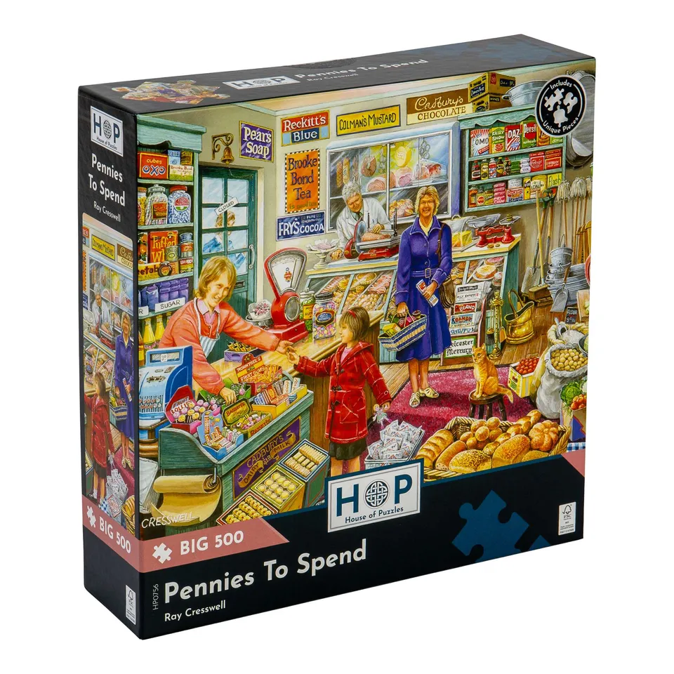 house-of-puzzles-big-500-puzzle-500-pi-ces-pennies-to-spend-xl image 1