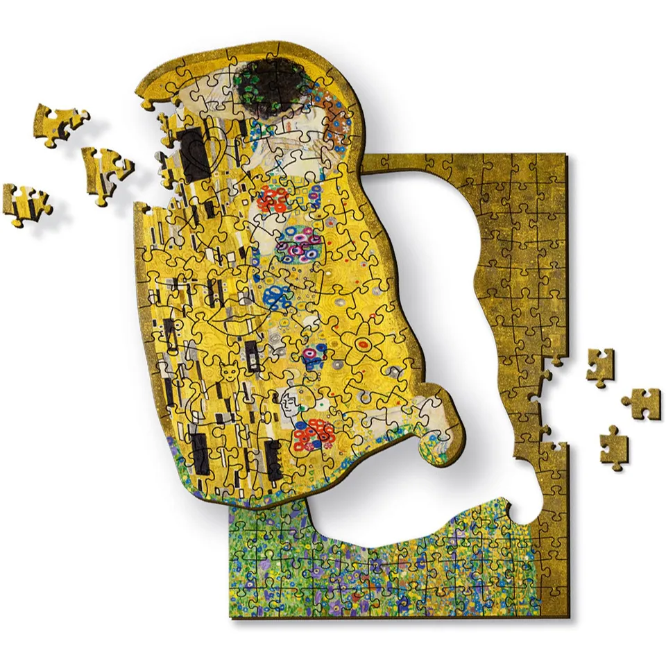 trefl-wood-craft-le-baiser-klimt-puzzle-bois-200-pi-ces image 1