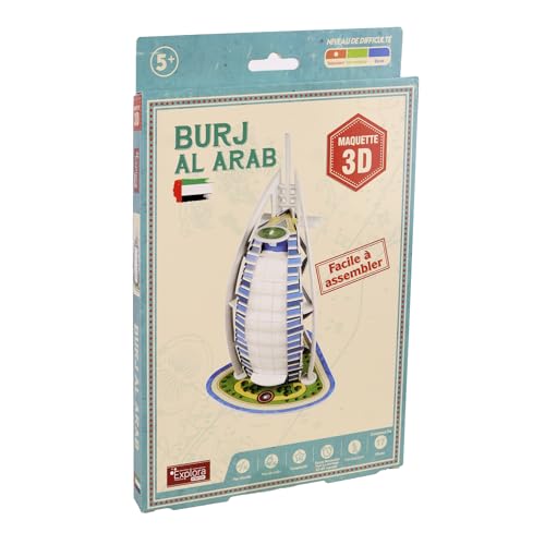 explora-maquettes-3d-540018-burj-al-arab-puzzle-3d-17-pi-ces image 6