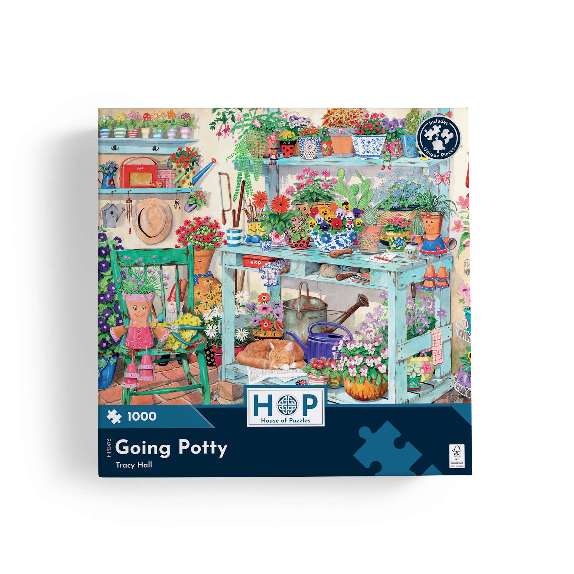 house-of-puzzles-going-potty-puzzle-1000-pi-ces-jardin-tracy-hall image 4