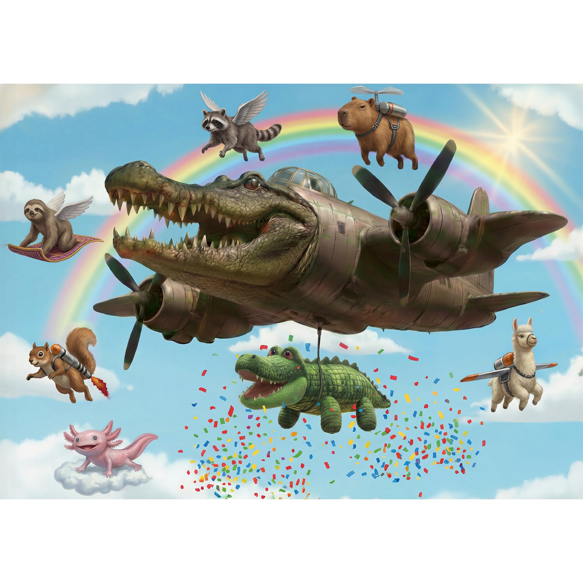 trefl-red-brainrots-puzzle-200-pi-ces-crocodile-7-ans image 2