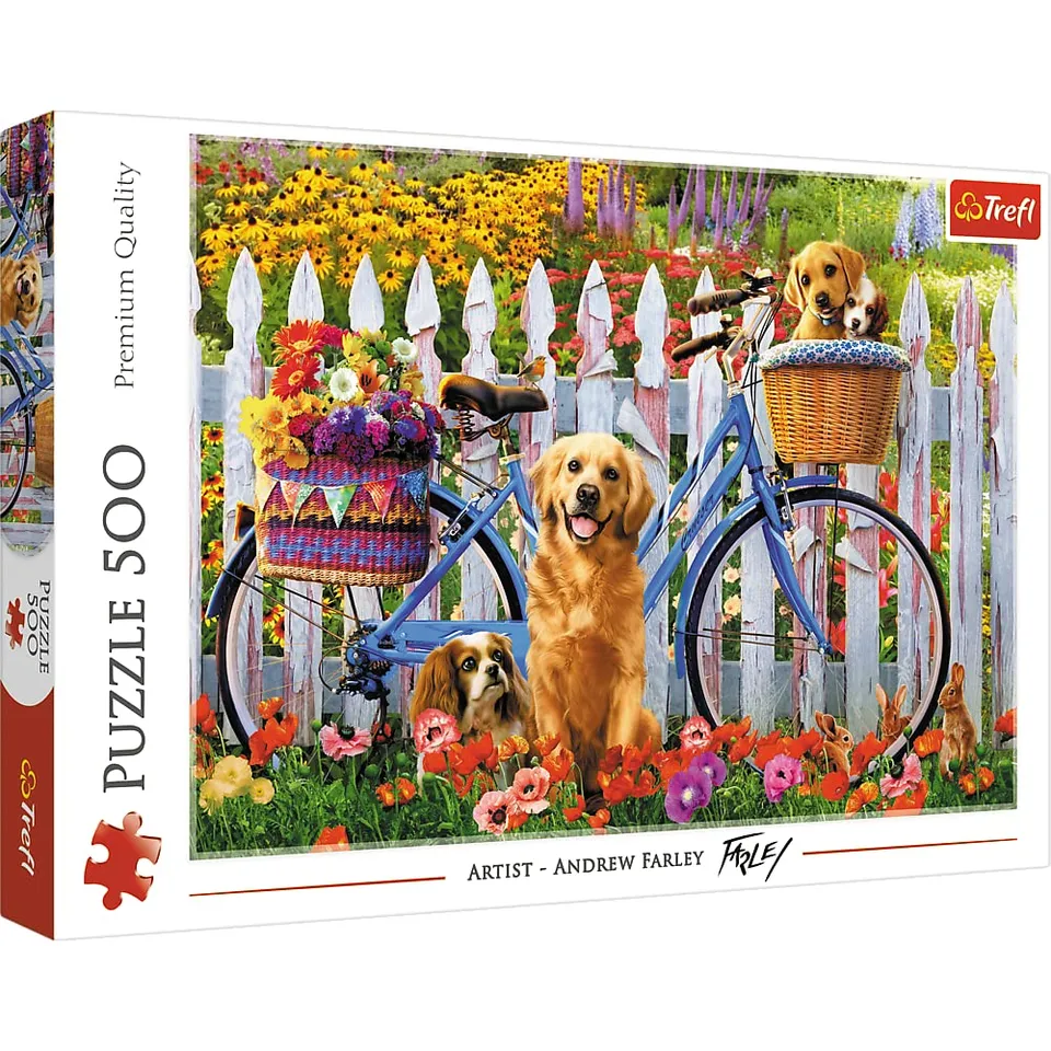 trefl-red-l-aventure-des-chiens-puzzle-500-pi-ces-chiens image 1