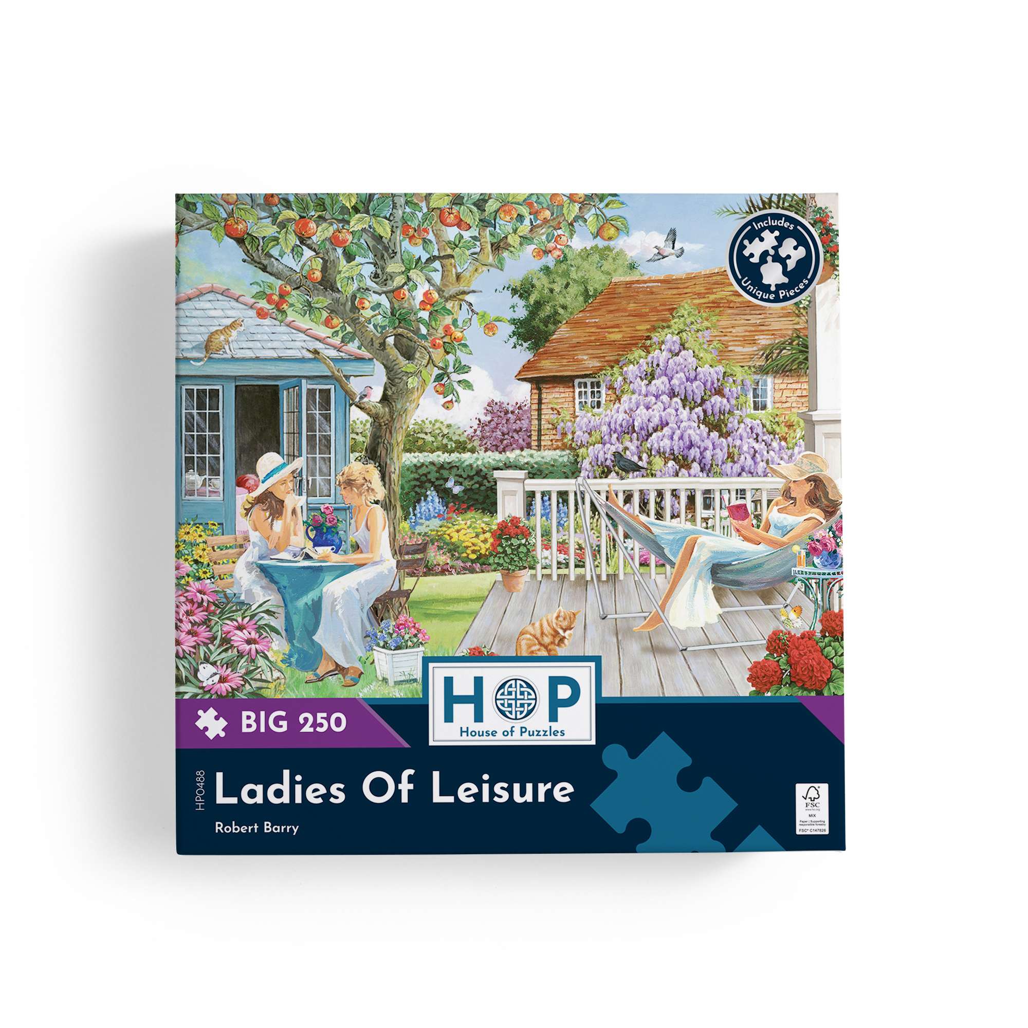 house-of-puzzles-ladies-of-leisure-puzzle-250-grandes-pi-ces-jardin image 4