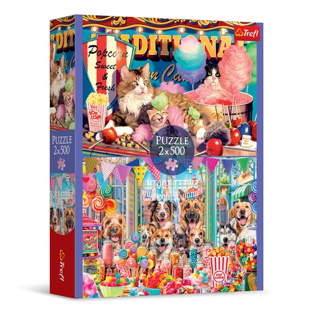 trefl-red-amis-tout-doux-puzzle-2en1-2-x-500-pi-ces image 1