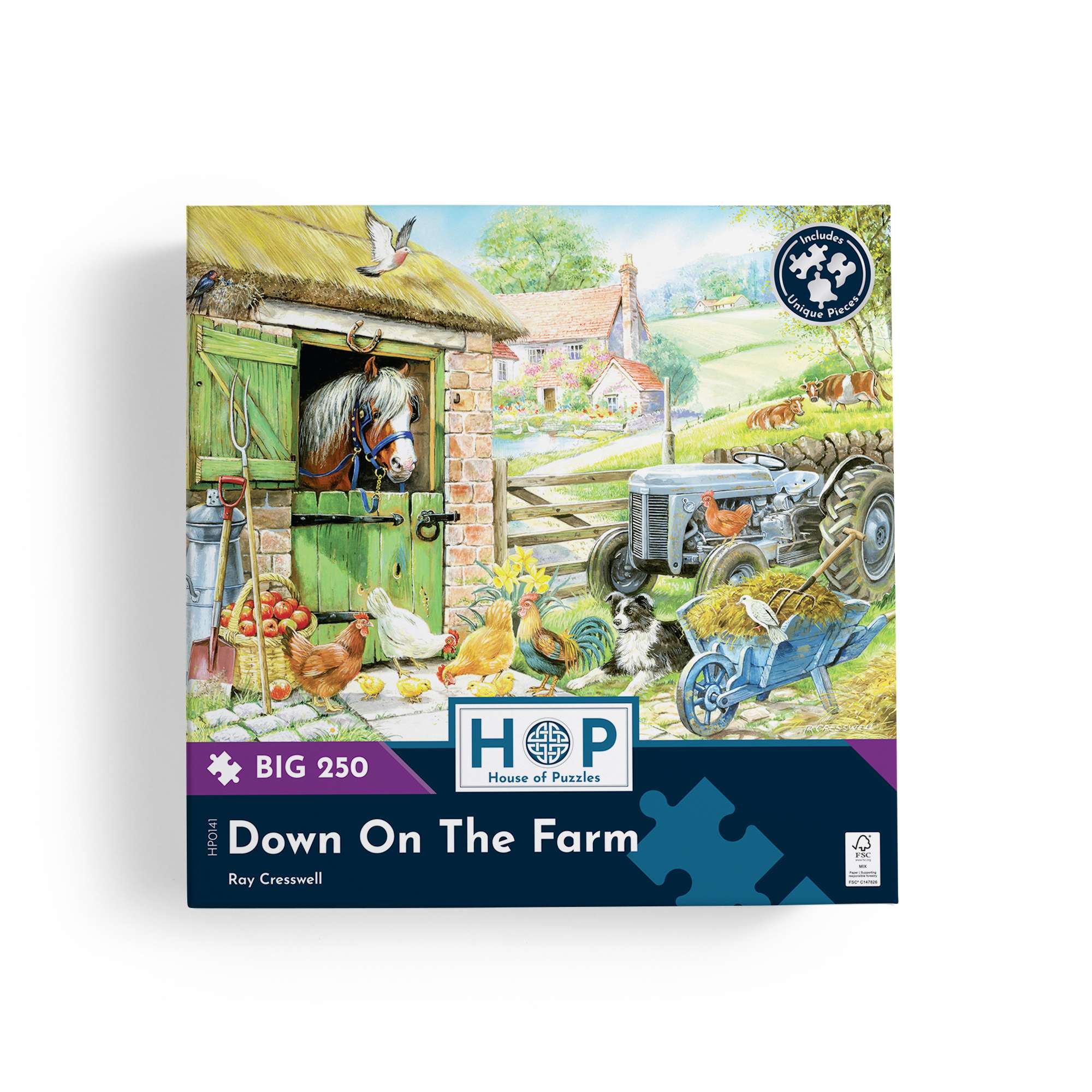 house-of-puzzles-down-on-the-farm-big-250-puzzle-250-pi-ces-ferme image 4