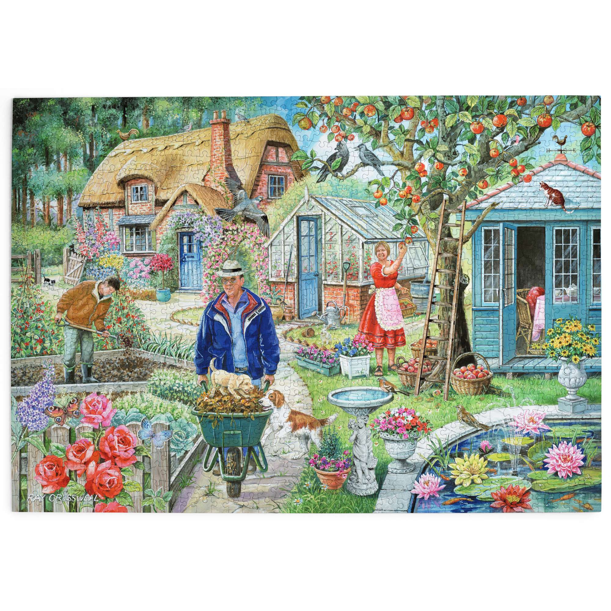 house-of-puzzles-1000-puzzle-1000-pi-ces-in-the-garden-jardin image 2