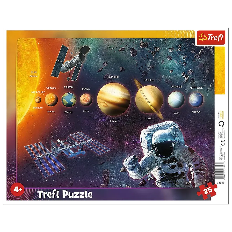 trefl-red-syst-me-solaire-puzzle-cadre-25-pi-ces-4-ans image 1