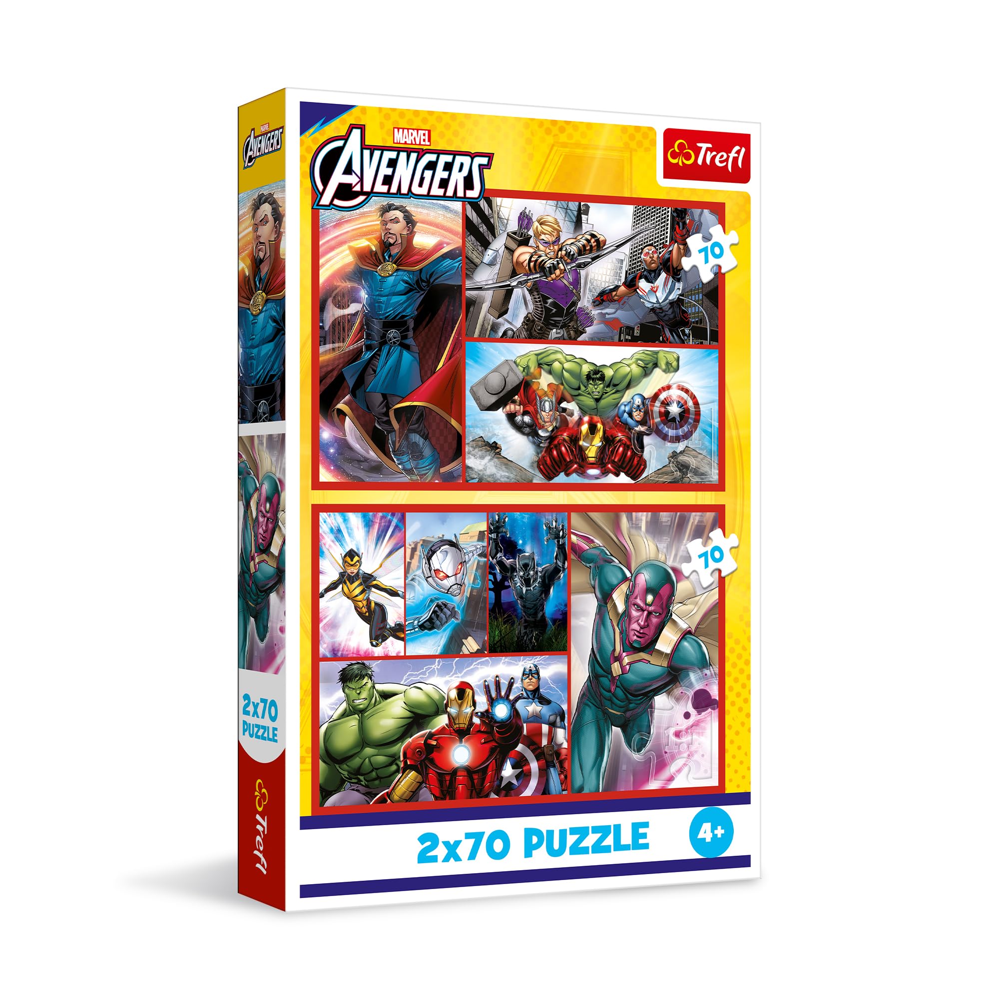 trefl-red-marvel-avengers-puzzle-enfant-2x70-pi-ces image 1