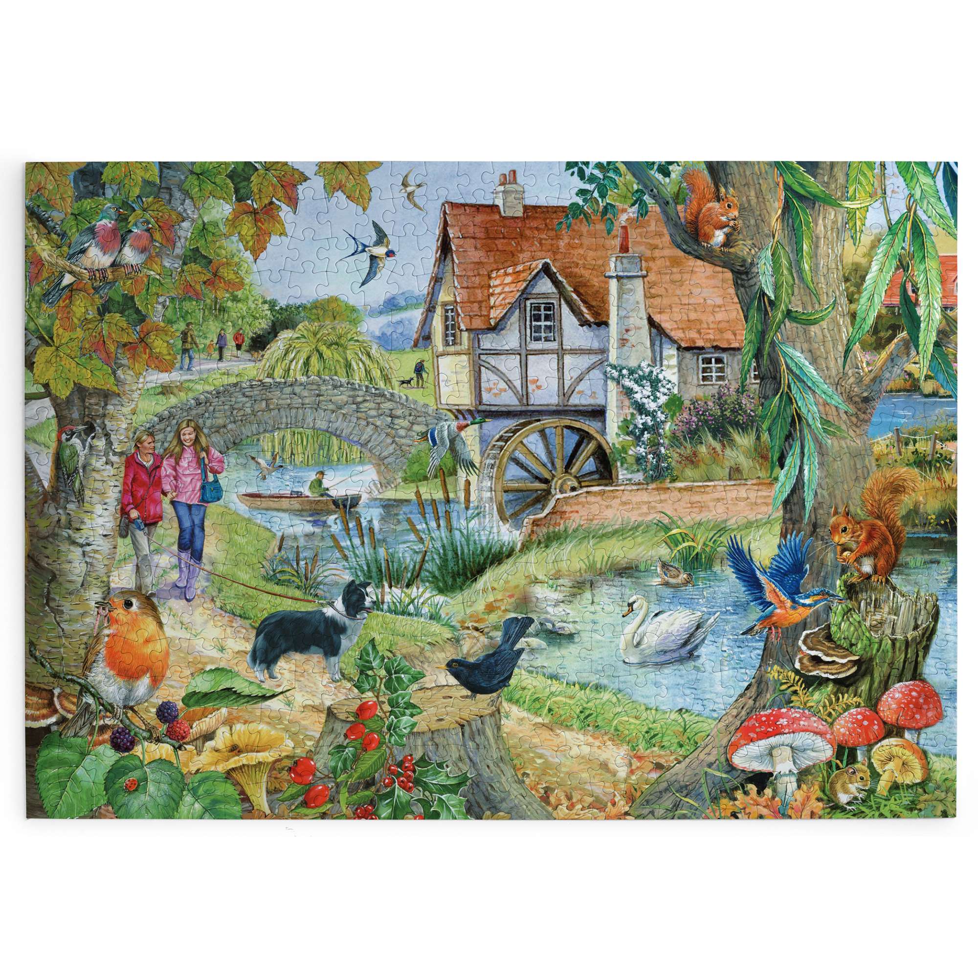 house-of-puzzles-puzzle-500-pi-ces-the-old-mill-house-animaux image 2