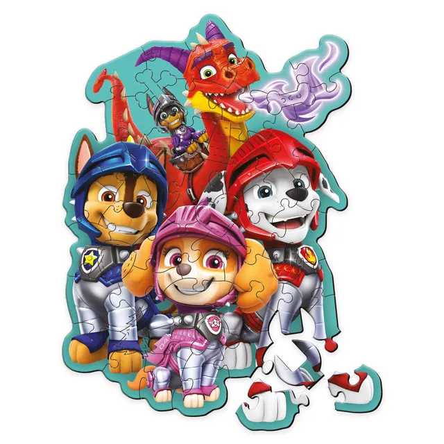 trefl-wood-craft-pat-patrouille-puzzle-bois-50-pi-ces-10-figurines image 1