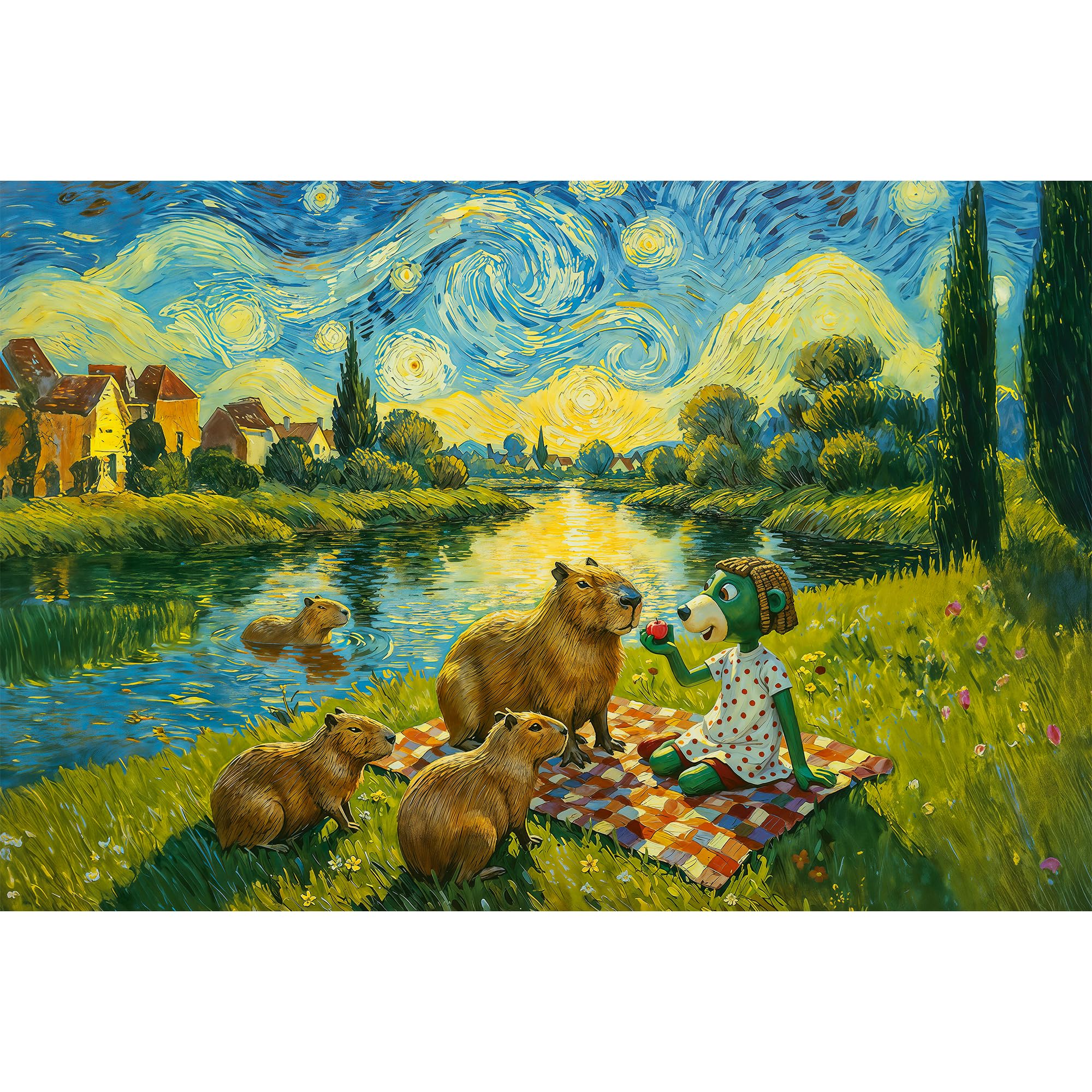 trefl-the-treflik-family-nourrir-les-capybaras-puzzle-100-pi-ces-5-ans image 2