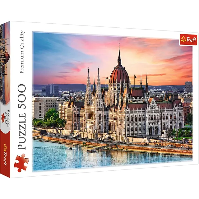 trefl-red-budapest-hongrie-puzzle-500-pi-ces-parlement image 1