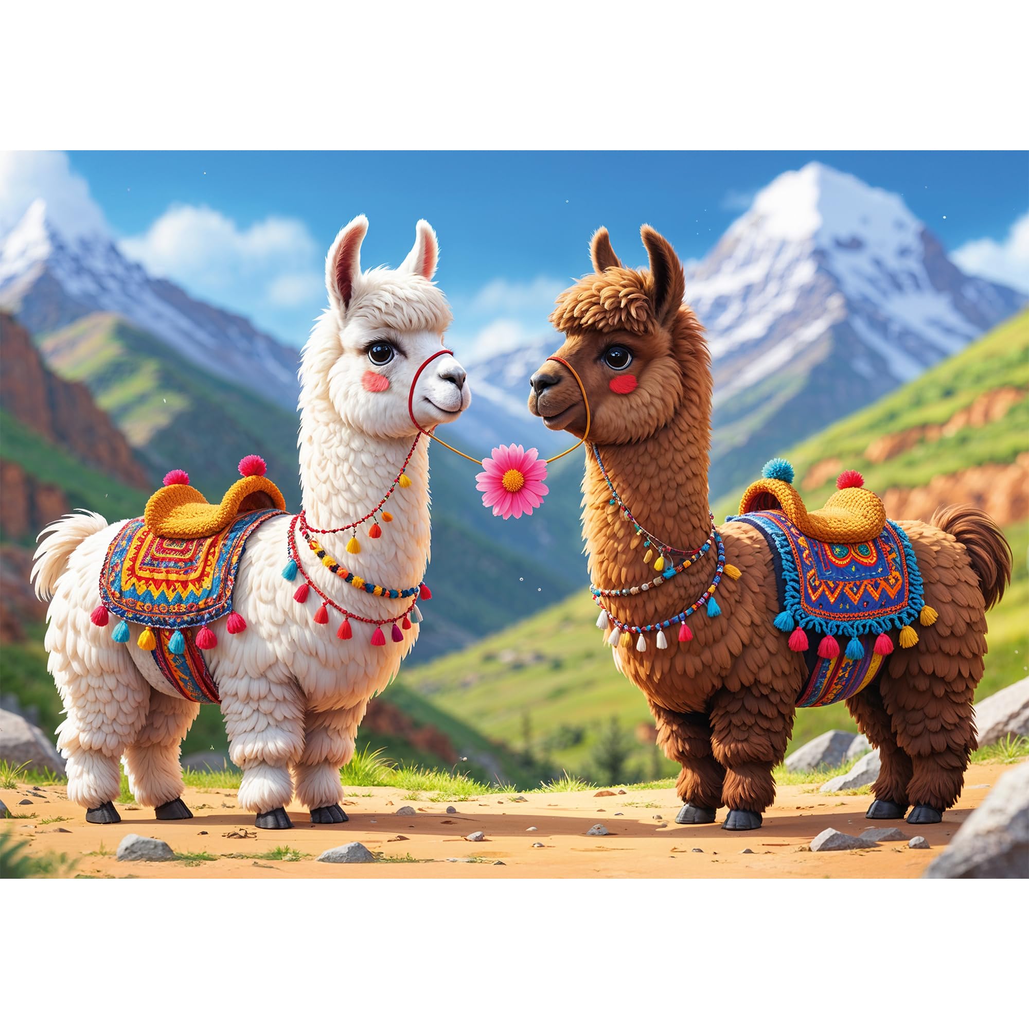 trefl-the-treflik-family-lamas-color-s-puzzle-200-pi-ces-7-ans image 2