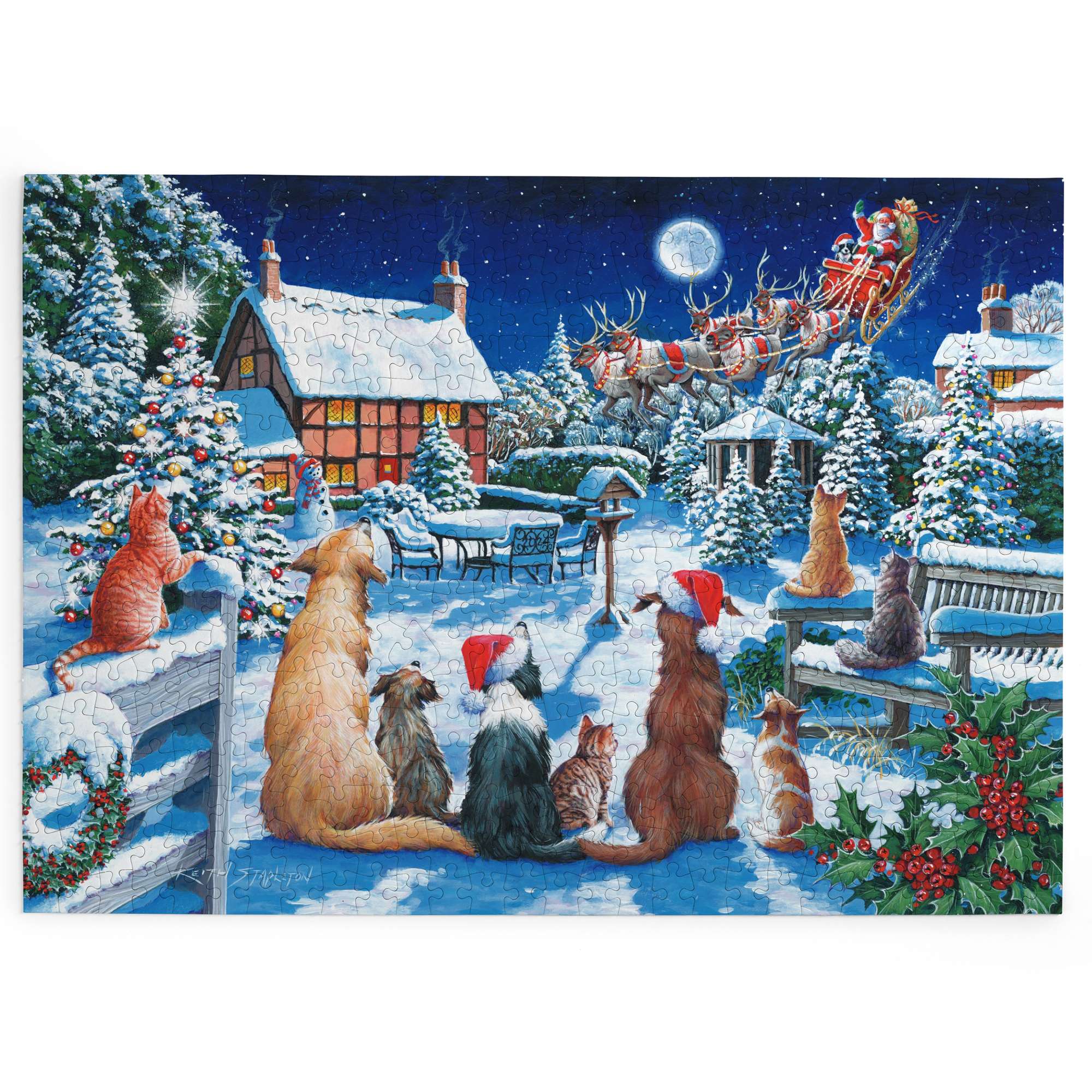 house-of-puzzles-santa-paws-no-19-puzzle-500-pi-ces-no-l-grandes-pi-ces image 2
