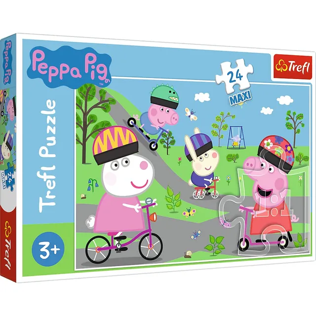 trefl-red-peppa-pig-jour-actif-puzzle-24-maxi-pi-ces-3-ans image 1