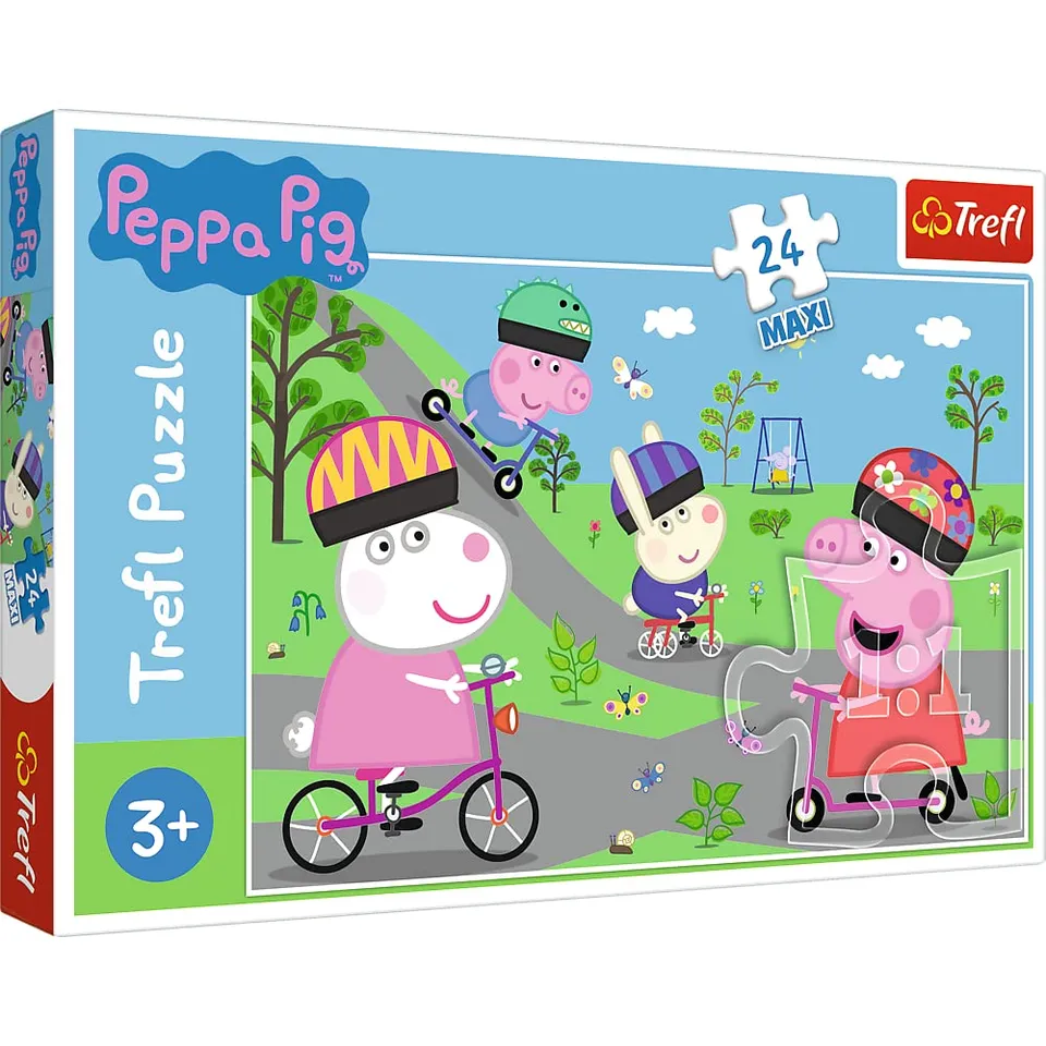 trefl-red-peppa-pig-jour-actif-puzzle-24-maxi-pi-ces-3-ans image 1