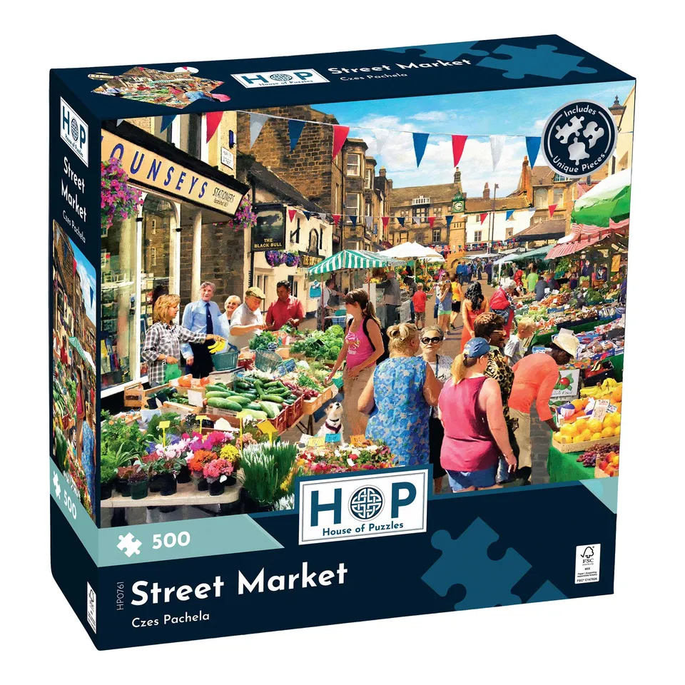 house-of-puzzles-street-market-puzzle-500-pi-ces-march image 1