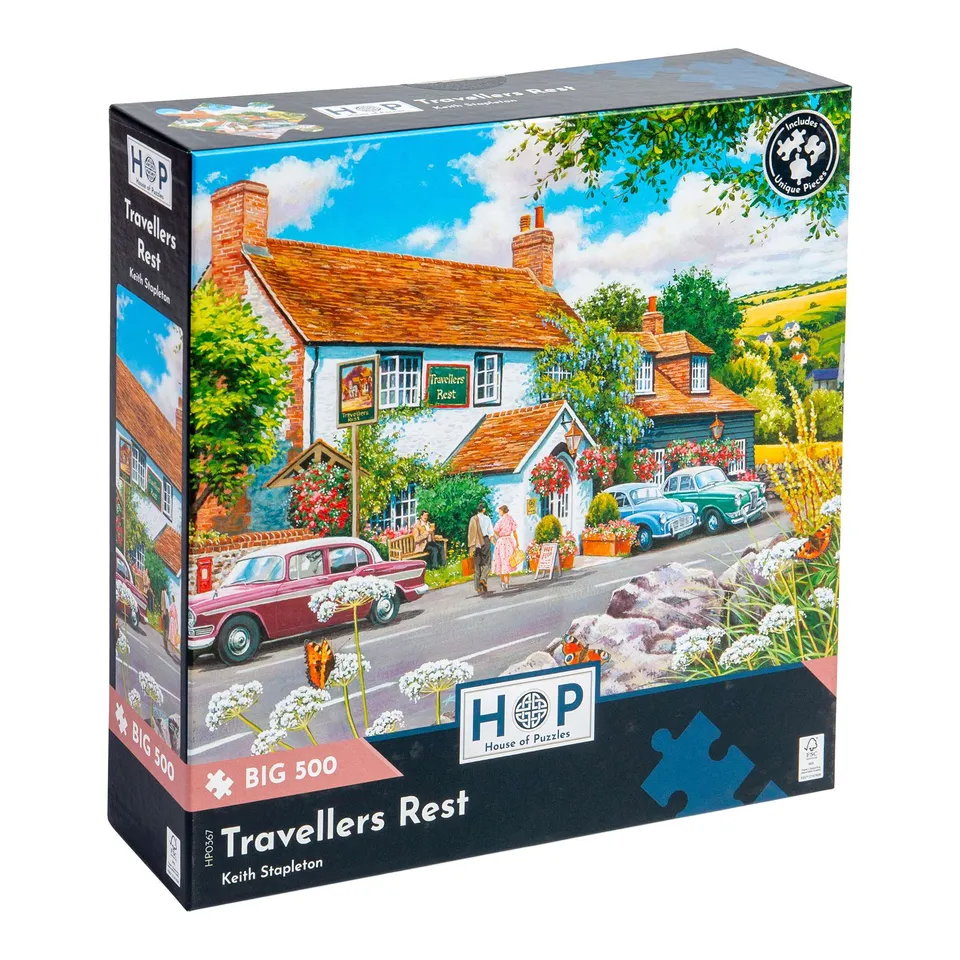 house-of-puzzles-travellers-rest-big-500-puzzle-500-pi-ces-pub image 1