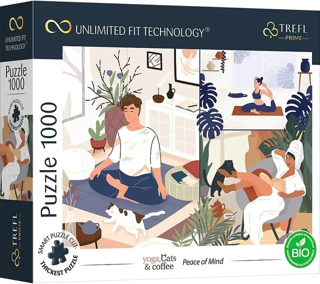trefl-prime-uft-yoga-cats-coffee-puzzle-1000-pi-ces-d-tente image 1