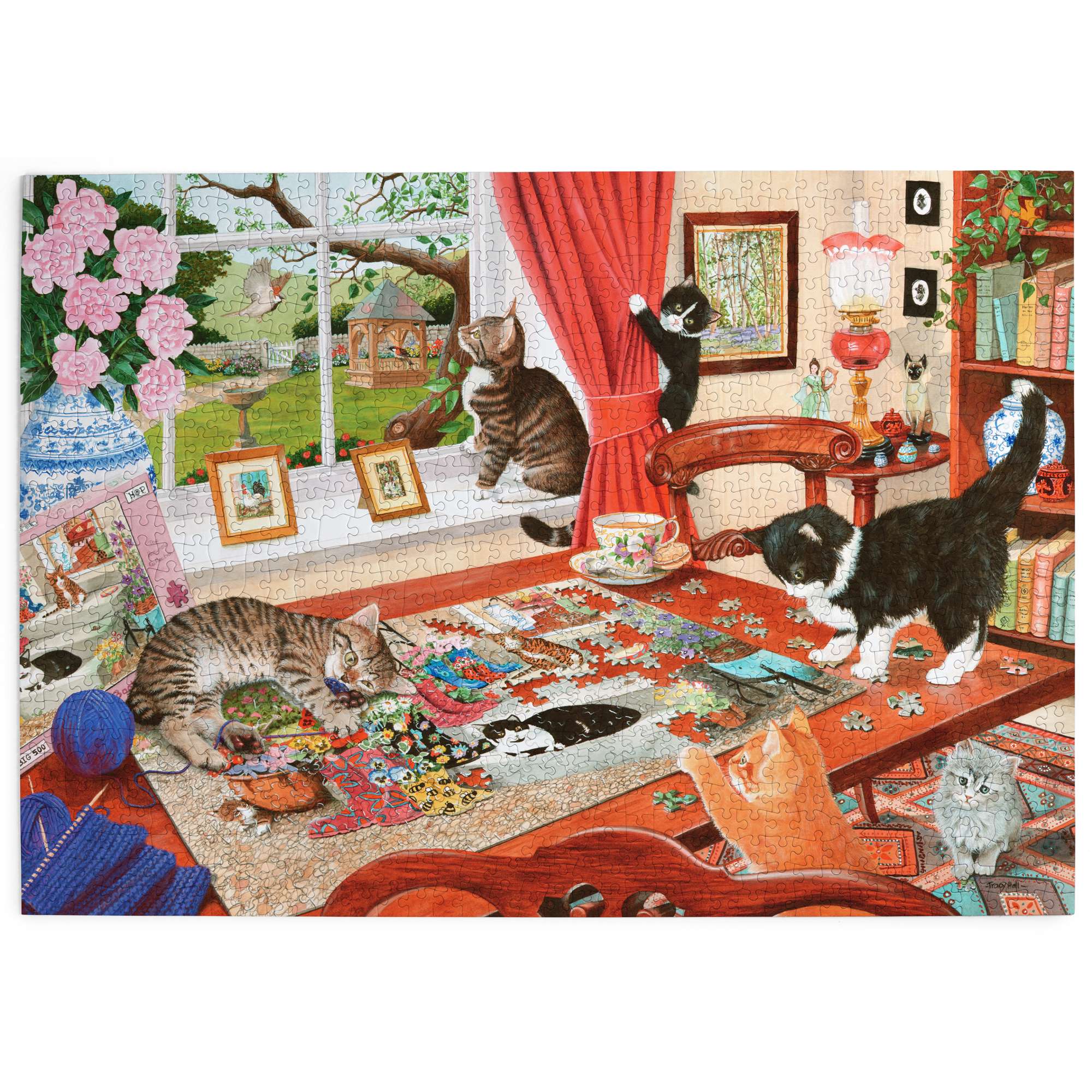 house-of-puzzles-puzzling-paws-puzzle-1000-pi-ces-animaux-tracy-hall image 2