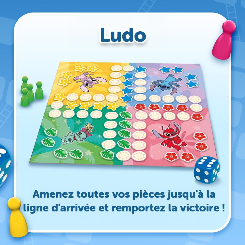 trefl-red-ludo-serpents-chelles-lilo-stitch-jeu-2-en-1 image 3