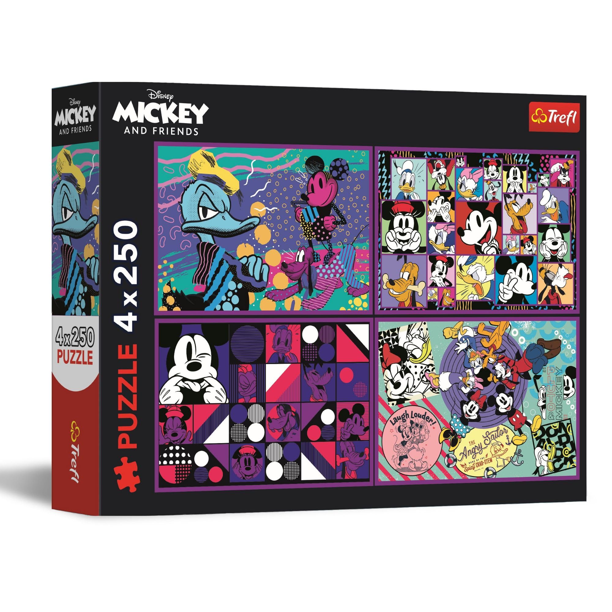 trefl-red-disney-mickey-puzzle-4x250-pi-ces-ados image 1
