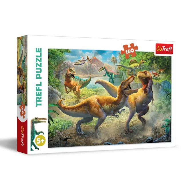 trefl-red-combats-de-tyrannosaures-puzzle-160-pi-ces-enfant image 1