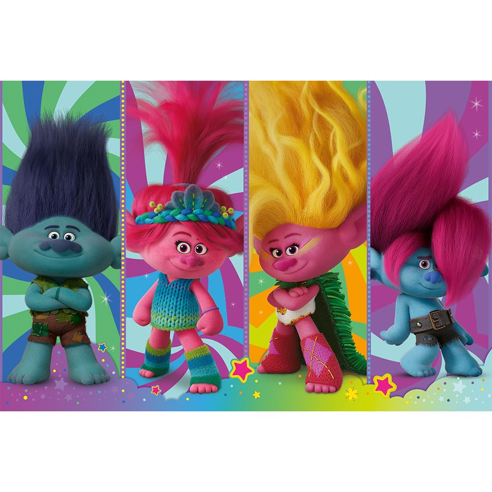 trefl-junior-trolls-puzzle-104-xxl-super-shape-5-ans image 2