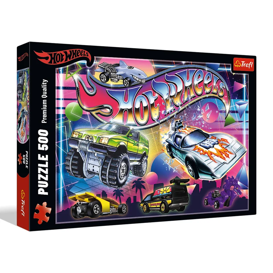 trefl-red-hot-wheels-puzzle-500-pi-ces-ann-es-1980-n-on image 1