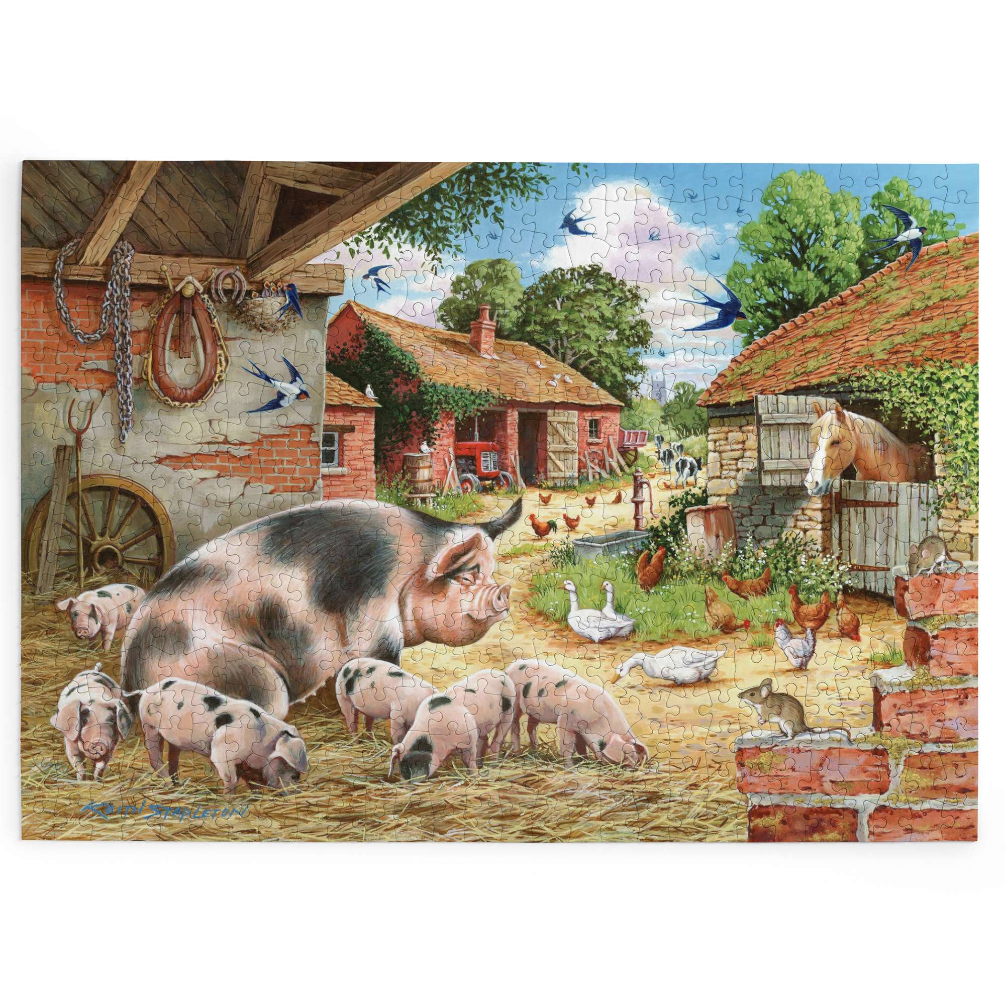house-of-puzzles-poppy-s-piglets-puzzle-big-500-ferme image 2