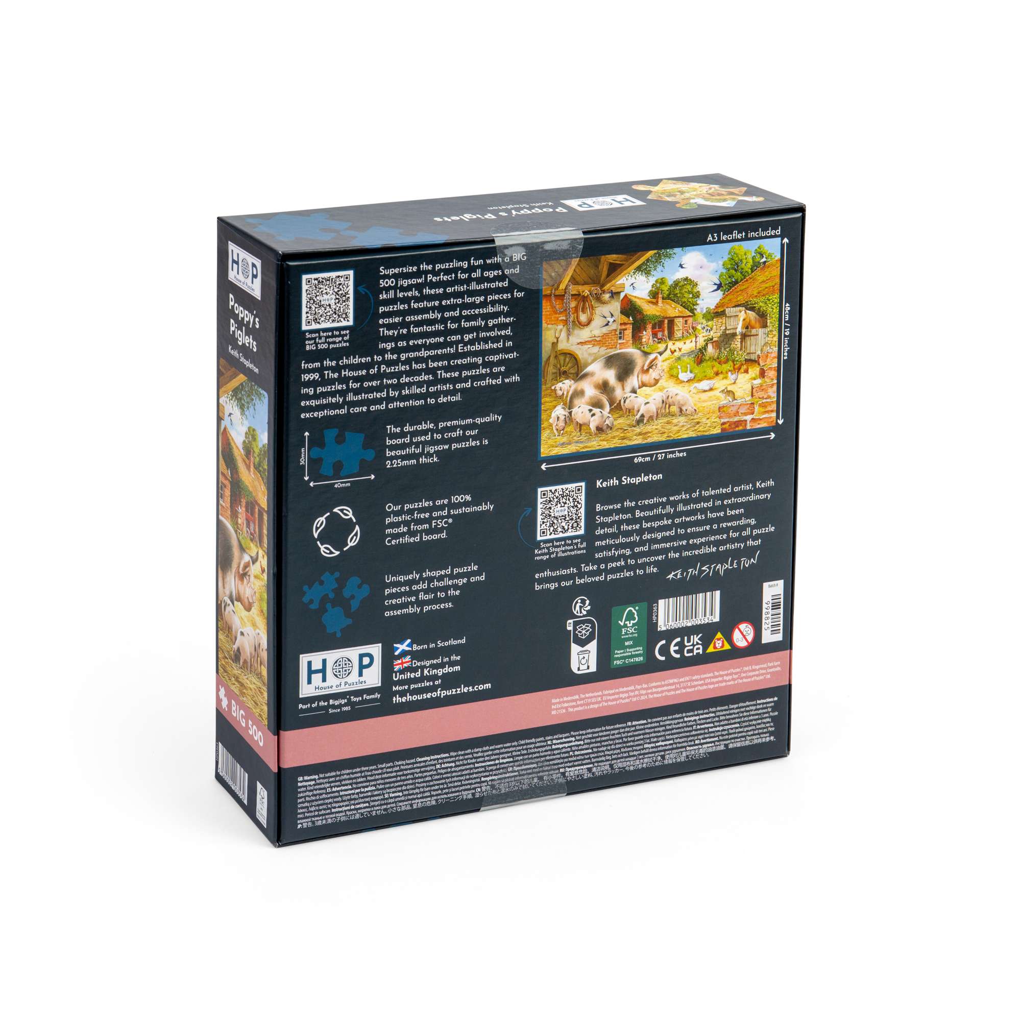 house-of-puzzles-poppy-s-piglets-puzzle-big-500-ferme image 3