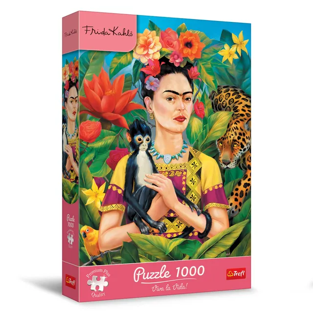 trefl-premium-plus-frida-kahlo-puzzle-1000-pi-ces-jungle image 1