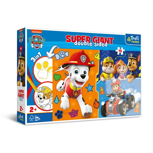 trefl-primo-pat-patrouille-puzzle-15-pi-ces-3-en-1-d-s-2-ans image 1