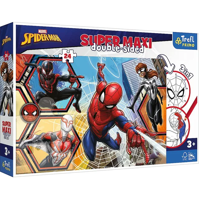 trefl-baby-primo-spiderman-puzzle-super-maxi-24-coloriage-3-ans image 1