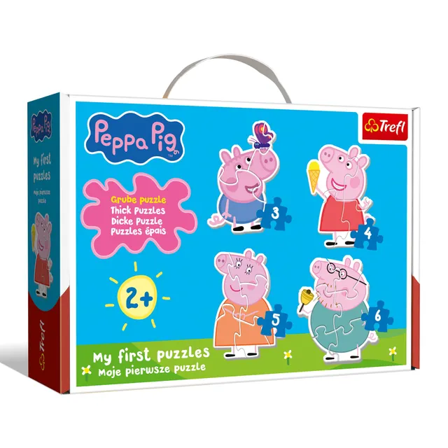 trefl-red-peppa-pig-puzzle-b-b-4-puzzles-2-5-pi-ces image 1
