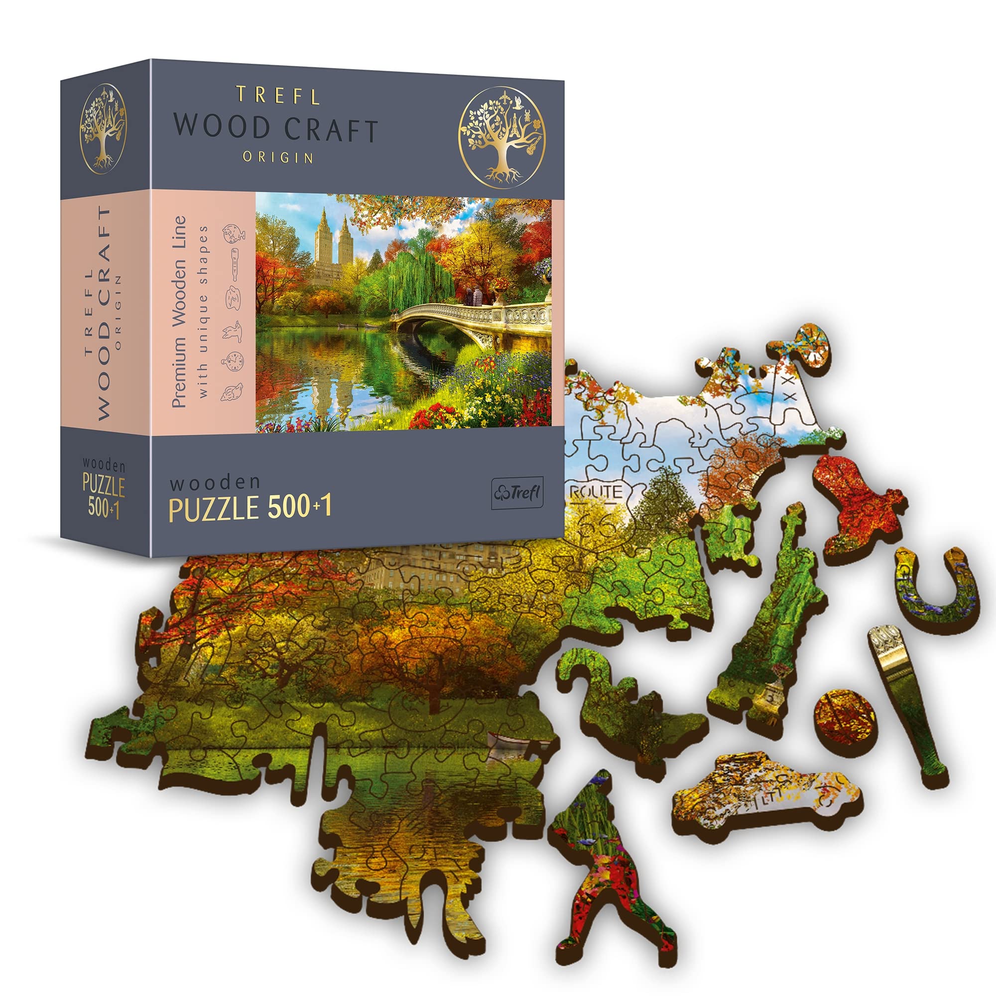 trefl-red-central-park-puzzle-bois-500-1-pi-ces-new-york image 1